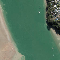 Satellite imagery of Bofors Point, NZ
