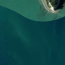 Satellite imagery of Emu Point, NZ