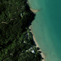 Satellite imagery of Taniwhanui Point, NZ