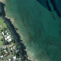 Satellite imagery of Takapuna Head, NZ