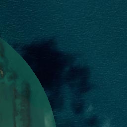 Satellite imagery of Takapuna Head, NZ