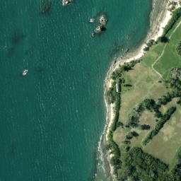 Satellite imagery of Mangoparerua Point, NZ