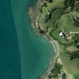 Satellite imagery of Te Rere Point, NZ