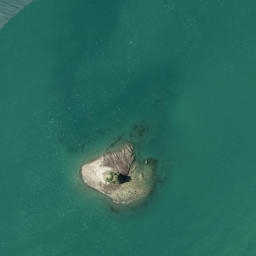 Satellite imagery of Pakatoa Point, NZ