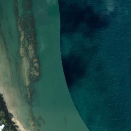 Satellite imagery of Takapuna Head, NZ