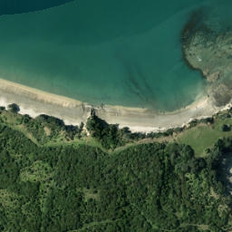 Satellite imagery of Te Rae o Kahu (Guys Cliff), NZ
