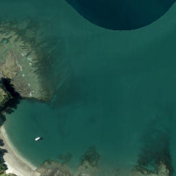 Satellite imagery of Te Rae o Kahu (Guys Cliff), NZ