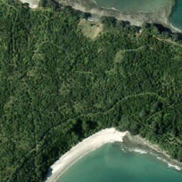 Satellite imagery of Te Rae o Kahu (Guys Cliff), NZ