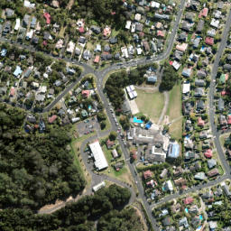 Satellite imagery of Kauri Point Birkenhead, NZ