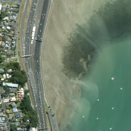 Satellite imagery of Stoke Point, NZ