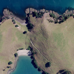 Satellite imagery of Te Kouma Head, NZ