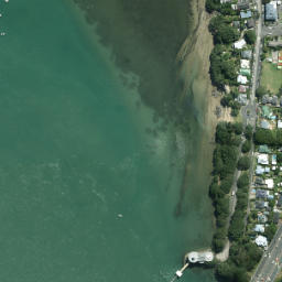 Satellite imagery of Stoke Point, NZ
