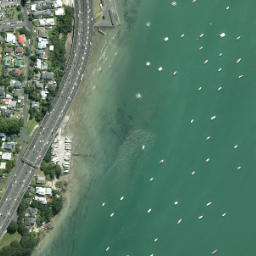 Satellite imagery of Stoke Point, NZ