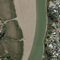 Satellite imagery of Orukuwai Point, NZ