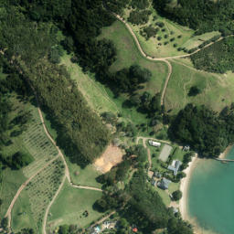 Satellite imagery of Finger Point, NZ