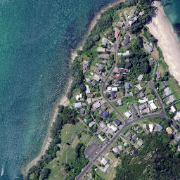 Satellite imagery of Pah Point, NZ