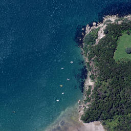 Satellite imagery of Pah Point, NZ