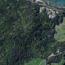 Satellite imagery of Pah Point, NZ