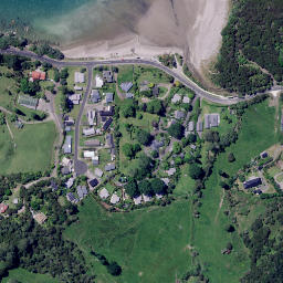 Satellite imagery of Pah Point, NZ