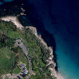 Satellite imagery of cairn, NZ