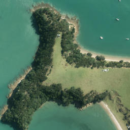 Satellite imagery of Ponui Head, NZ