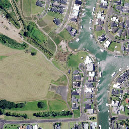 Satellite imagery of Treleases Point, NZ