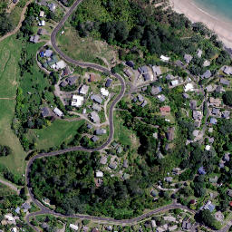 Satellite imagery of cairn, NZ