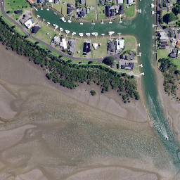 Satellite imagery of Treleases Point, NZ