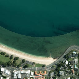 Satellite imagery of Pipimea Head, NZ