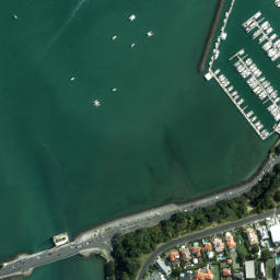 Satellite imagery of Hobson Point, NZ