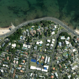 Satellite imagery of Gower Point, NZ