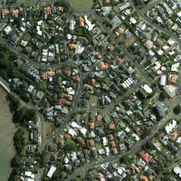 Satellite imagery of Hobson Point, NZ