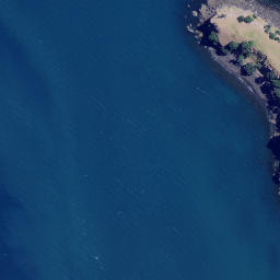 Satellite imagery of Cave Point, NZ