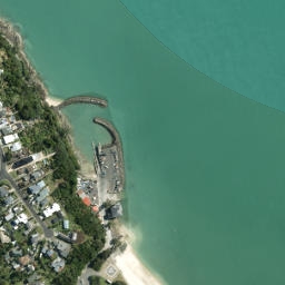 Satellite imagery of Maraetai Point, NZ