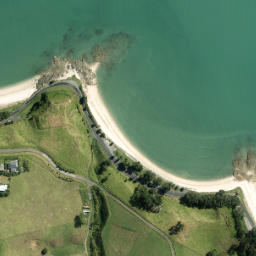 Satellite imagery of Maraetai Point, NZ