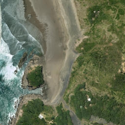 Satellite imagery of Erangi Point, NZ