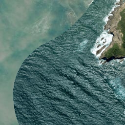 Satellite imagery of Erangi Point, NZ
