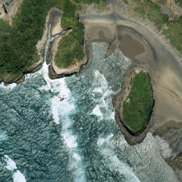 Satellite imagery of Erangi Point, NZ