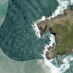 Satellite imagery of Parera Point, NZ