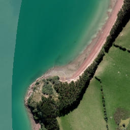 Satellite imagery of Te Okawai Point, NZ