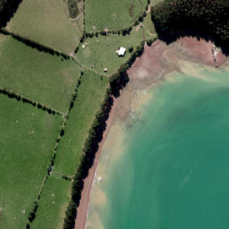 Satellite imagery of Te Okawai Point, NZ