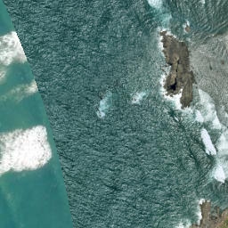 Satellite imagery of Fishermans Rock Point, NZ
