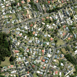 Satellite imagery of Te Whau Point, NZ