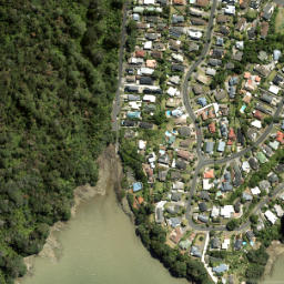 Satellite imagery of Te Whau Point, NZ