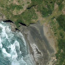 Satellite imagery of Fishermans Rock Point, NZ