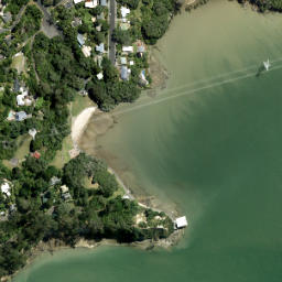 Satellite imagery of Te Whau Point, NZ