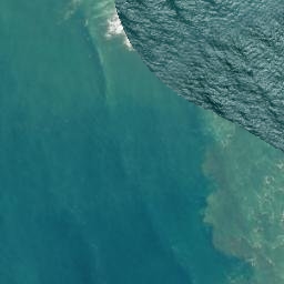 Satellite imagery of Fishermans Rock Point, NZ