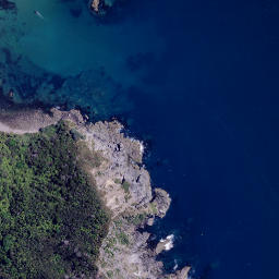 Satellite imagery of Te Ororoa Point, NZ