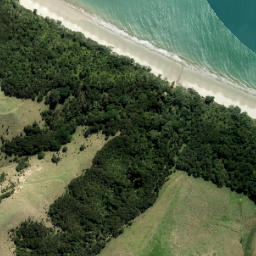 Satellite imagery of Te Kaiahorawaru Point, NZ