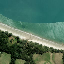 Satellite imagery of Te Kaiahorawaru Point, NZ